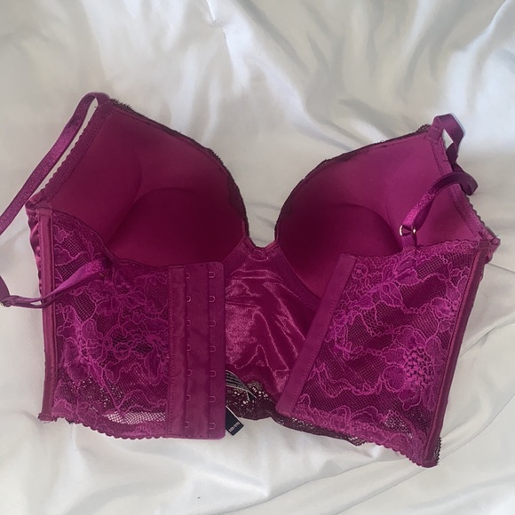 Victoria secret silky pink bombshell push-up corset. - Picture 2 of 3